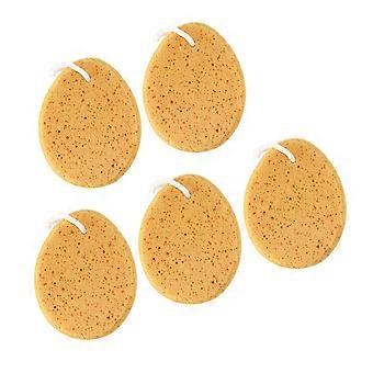 5pcs Honeycomb Bath Sponge Set  Soft Durable Shower Loofah with Strap for Gentle Skin Exfoliation