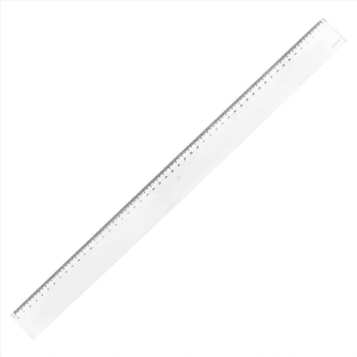 50cm Clear Plastic Measuring Long Straight Centimeter Ruler