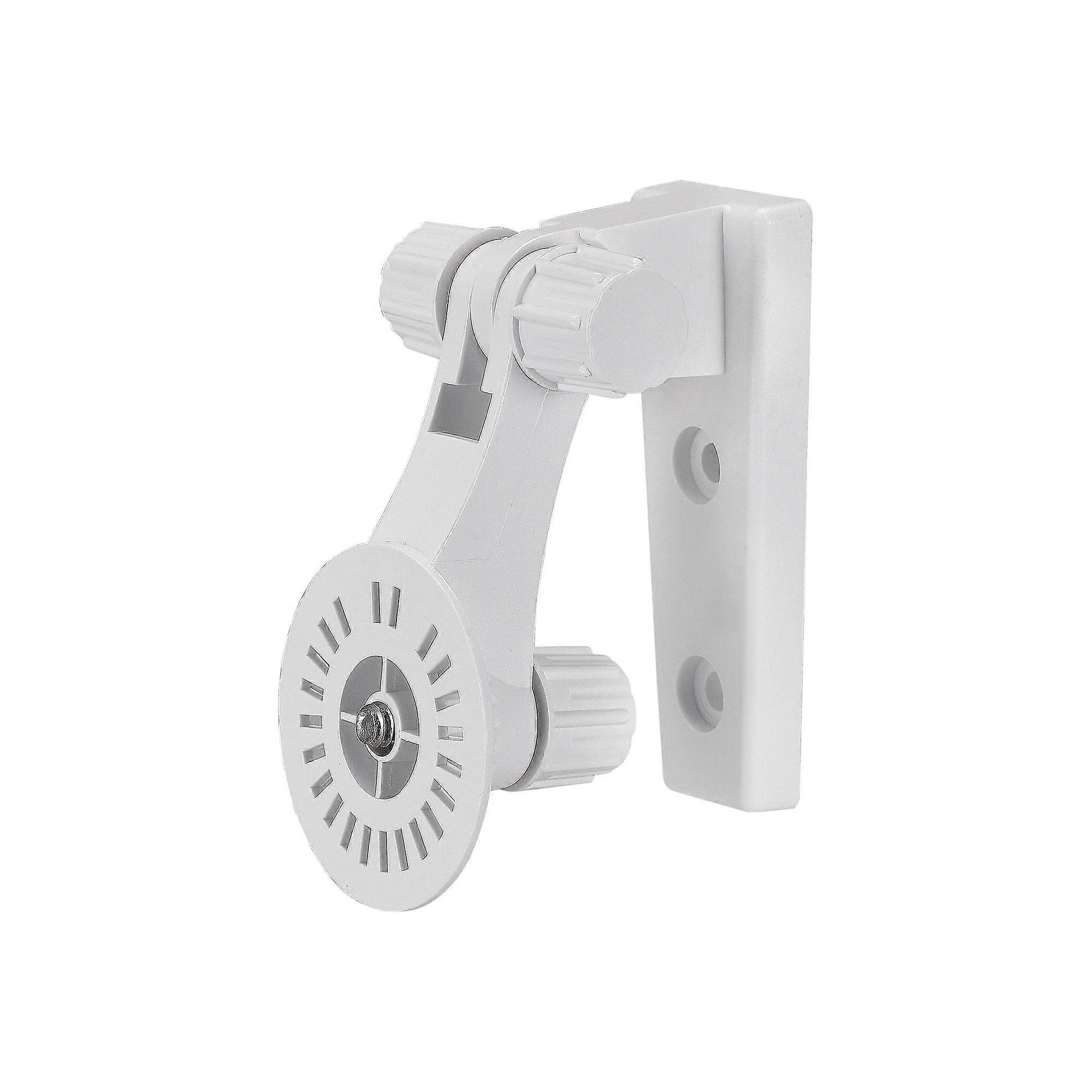 Adjustable CCTV Camera Wall Mount Stand, White Plastic Security Bracket 110mm for Home Surveillance