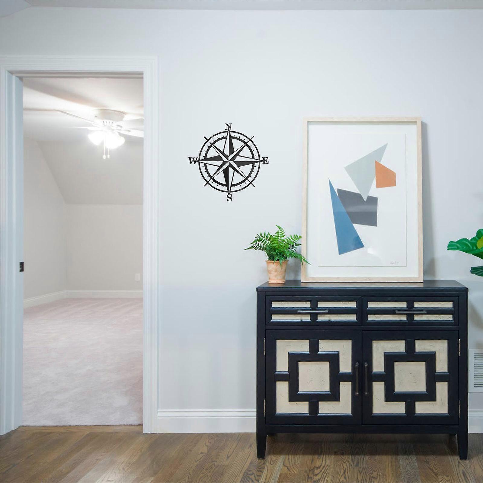 Chic Iron Art Craft Compass Pendant for Home Hanging Decoration