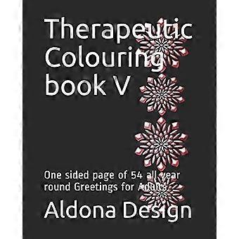 Livre de coloriage thérapeutique V : page recto-verso de 54 Vœux toute l’année pour les adultes