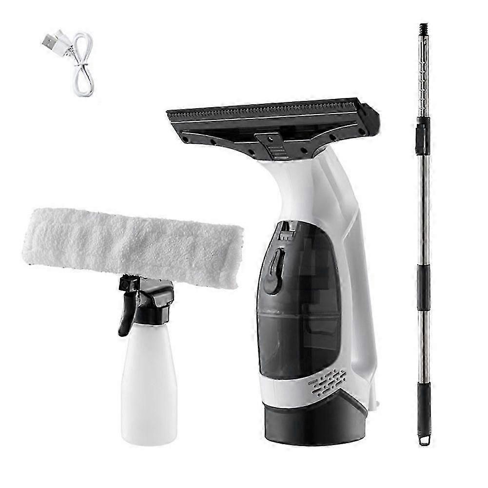 Cordless Window Vacuum Cleaner, Window Cleaner Squeegee Tool Set, Electric Windown Cleaning Tool US Plug