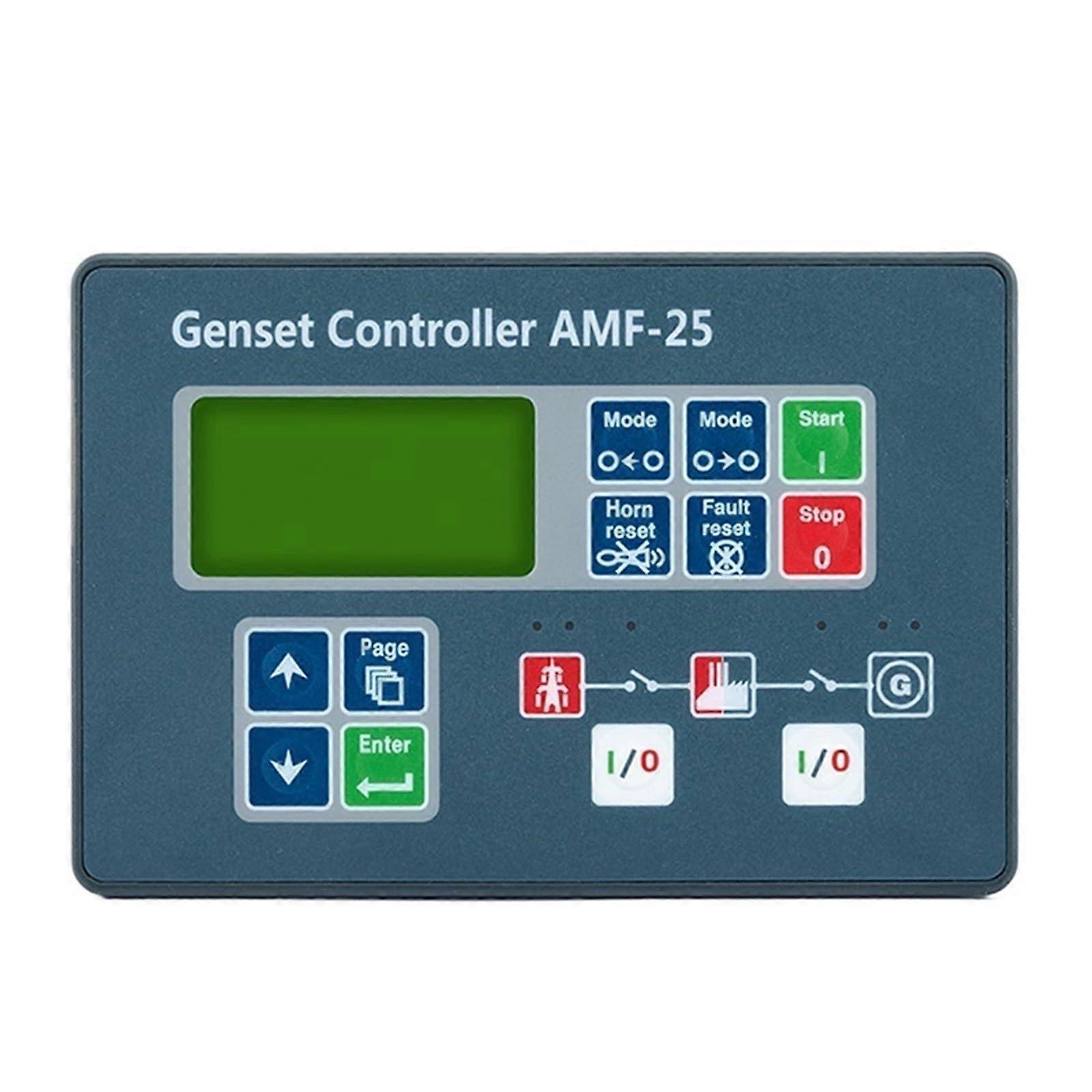 AMF25 Diesel Generator Control Panel with Automatic Start Stop and Clear LCD Display