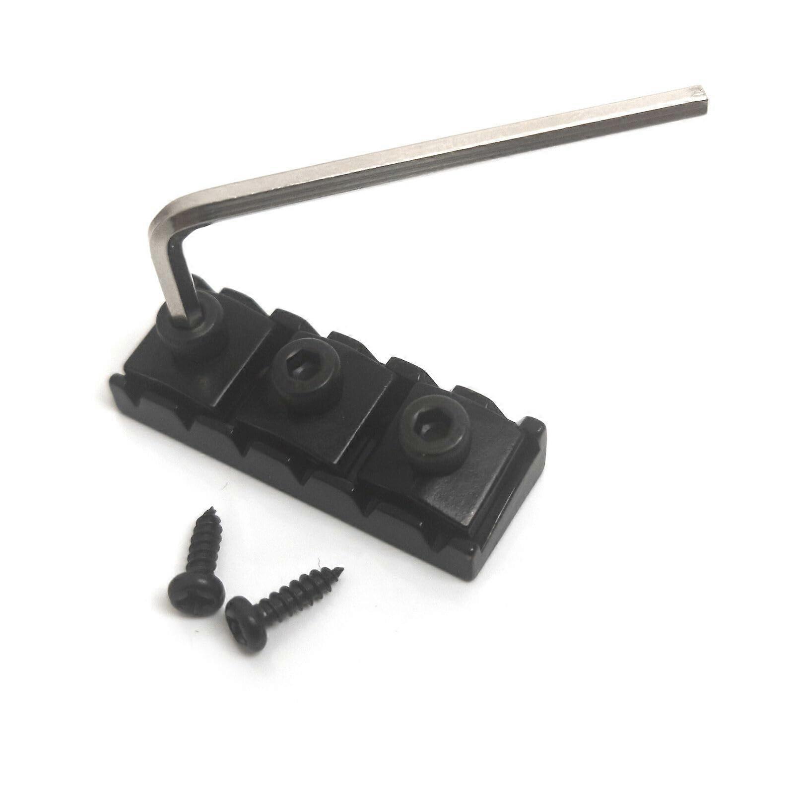 42mm Locking Nut Black Guitar String Lock for Floyd Rose Tremolo Bridge Replacement