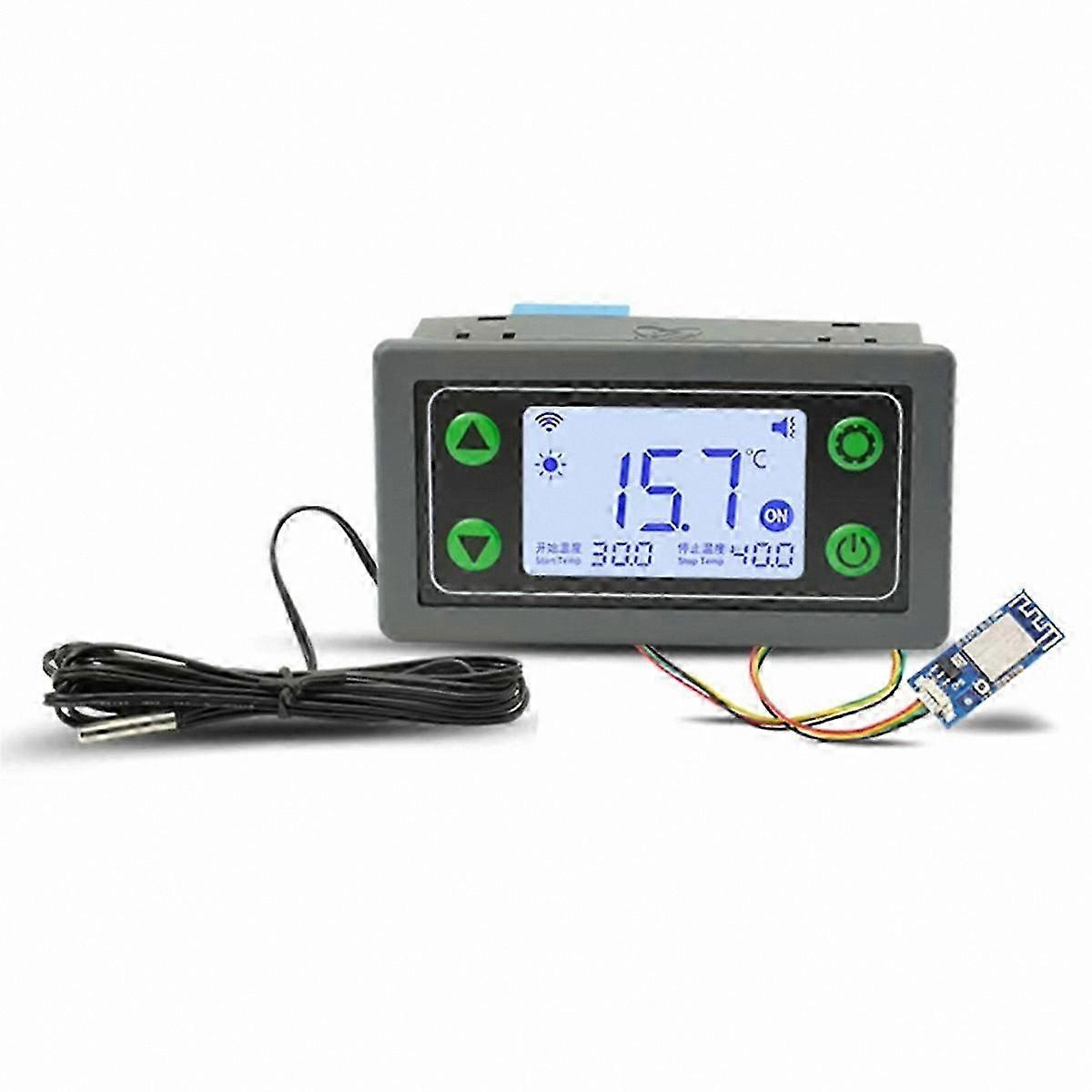 30A Remote Temperature Controller APP Digital Display Intelligent Temperature Regulator with Probe