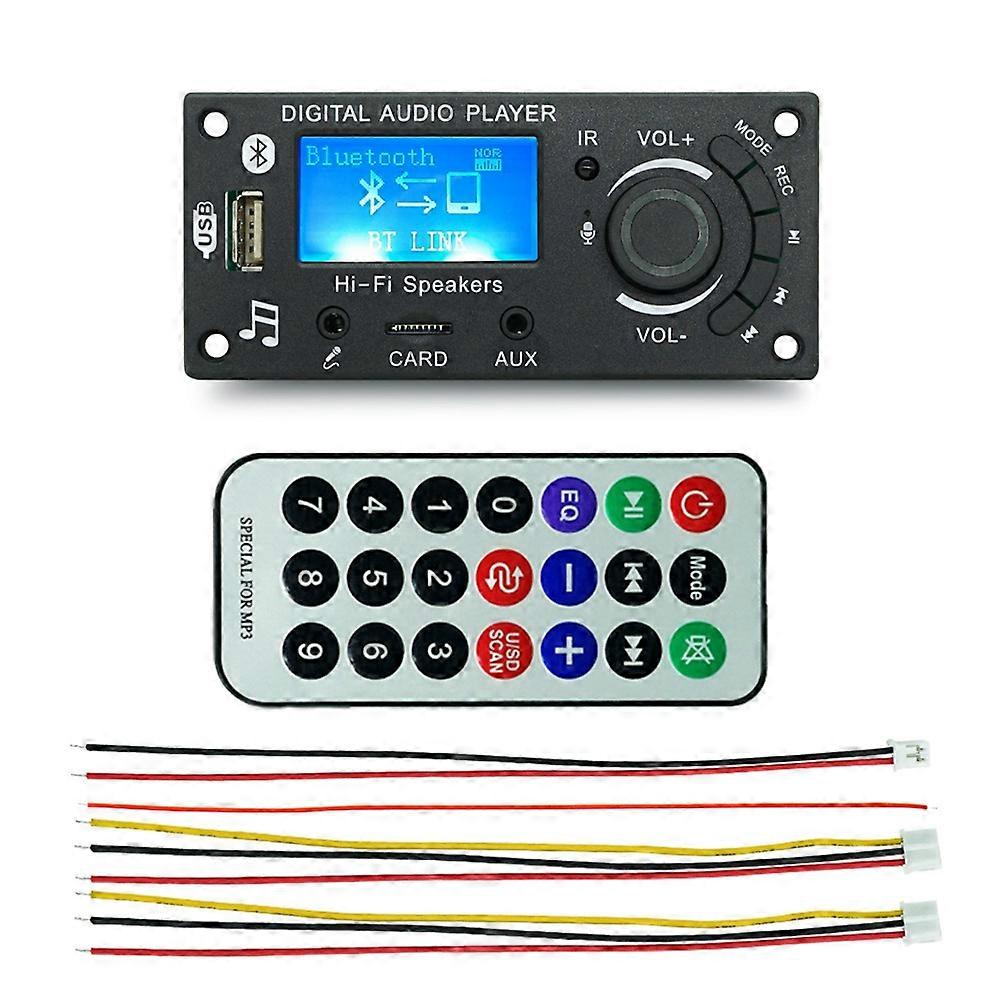 Mp3 Decoder Board Microphone Function Amplifier Board Car Audio Decoder Accessories Amplifier Board