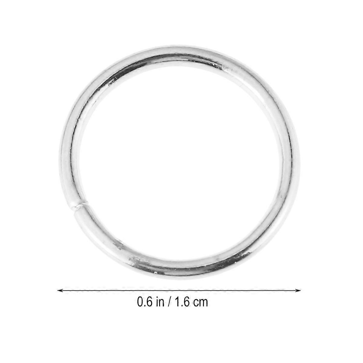 Multipurpose Metal Rings Small Circular Ring for Key Use 480Pcs Silver