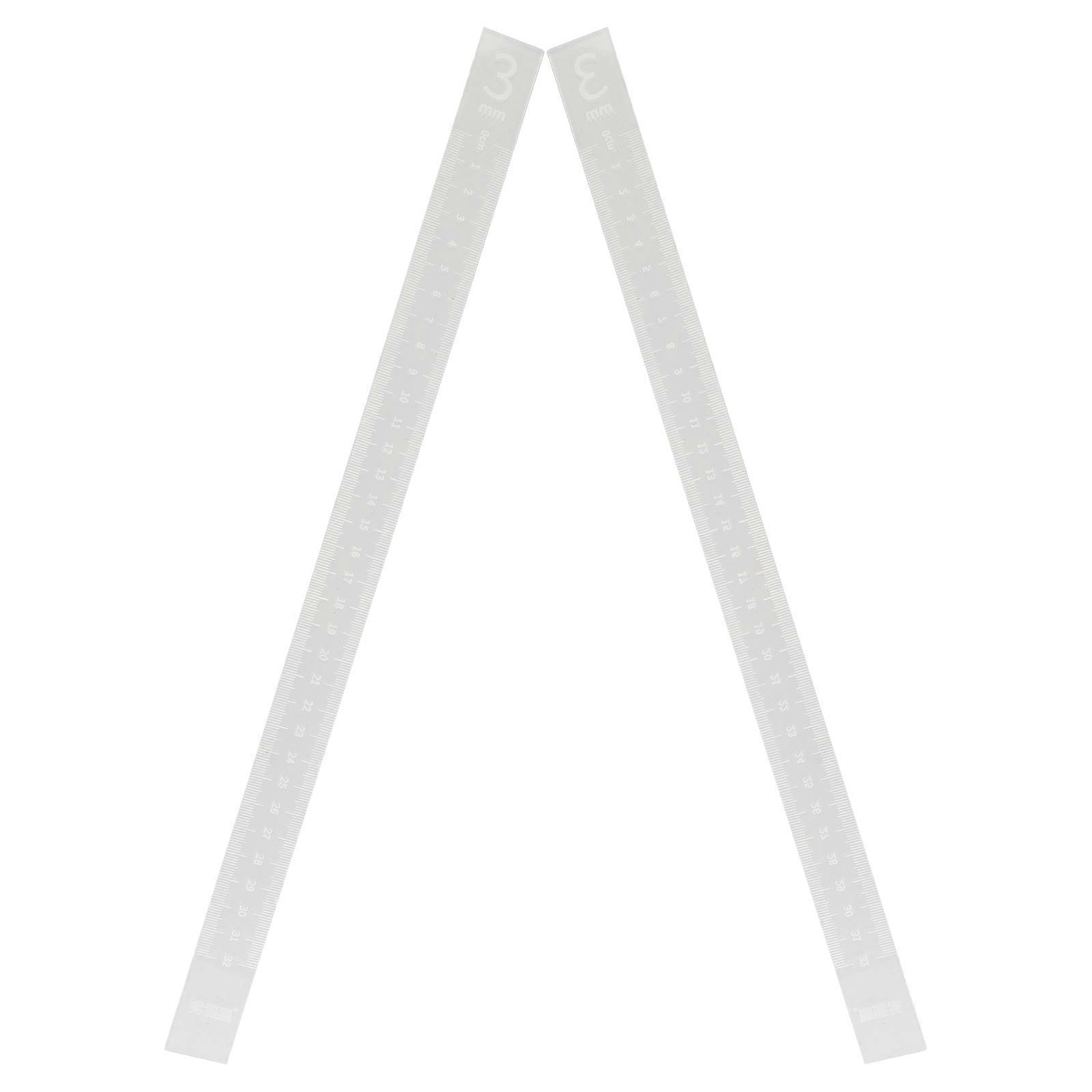 Cookie Rolling Strip Transparent Dough Thickness Tool with 2Pcs for Baking