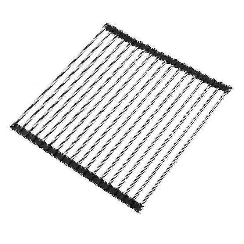 Foldable Over The Sink Dish Drying Rack Roll Up Kitchen Dish Drainer Holder
