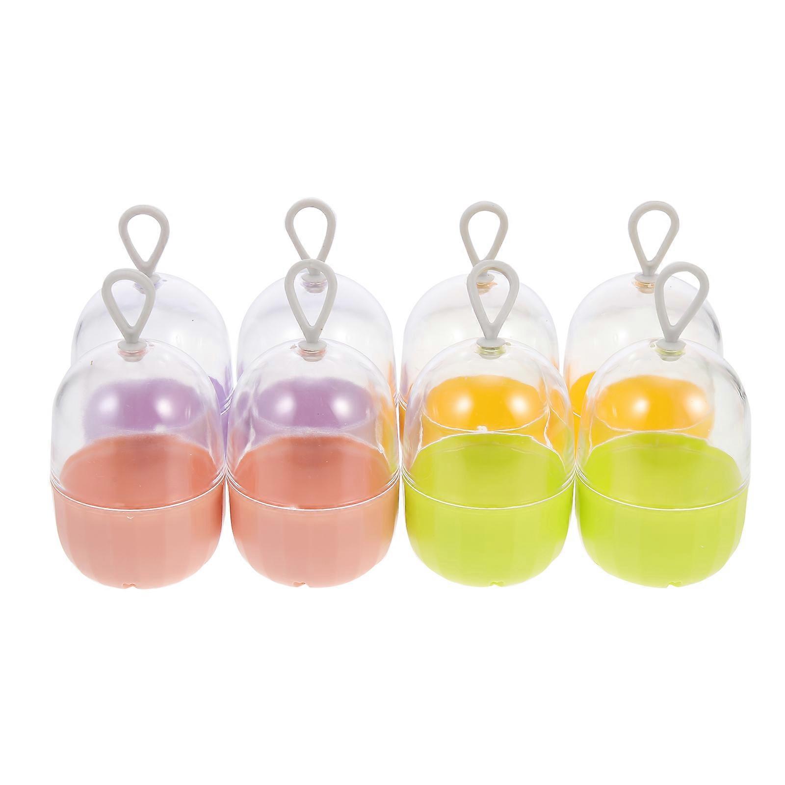 Makeup Cases Beauty Egg Container for Storage 8Pcs Assorted Color Boxes