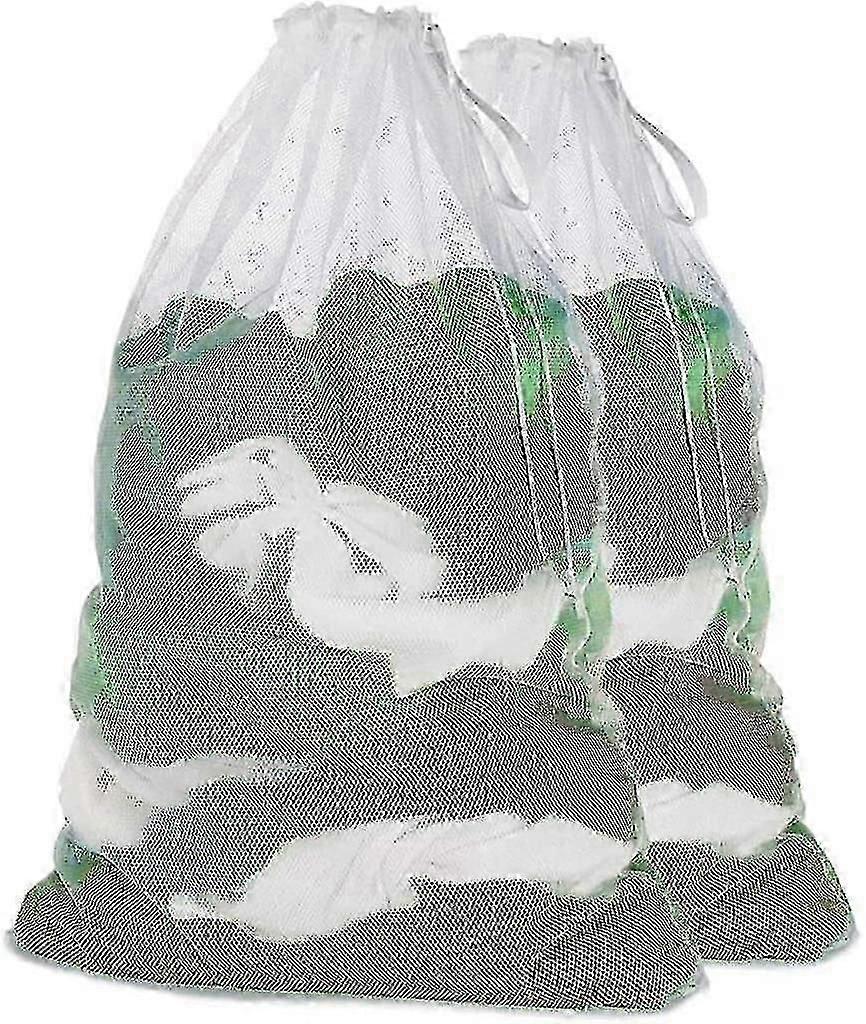 Large Laundry Bag With Drawstring,heavy Duty Net Wash Bag(2pcs)