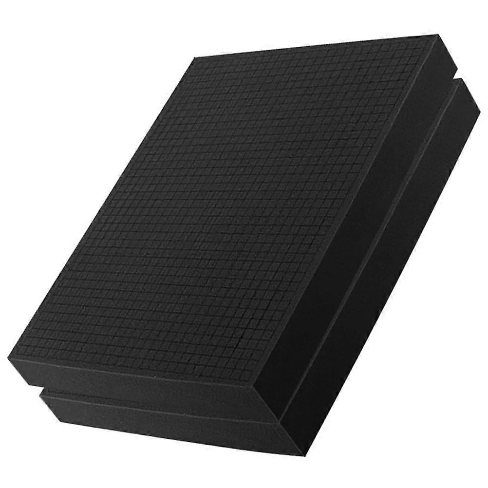Packaging Inserts Shockproof Foam Sheets for Tool Box Organizer 2Pcs Black Pads