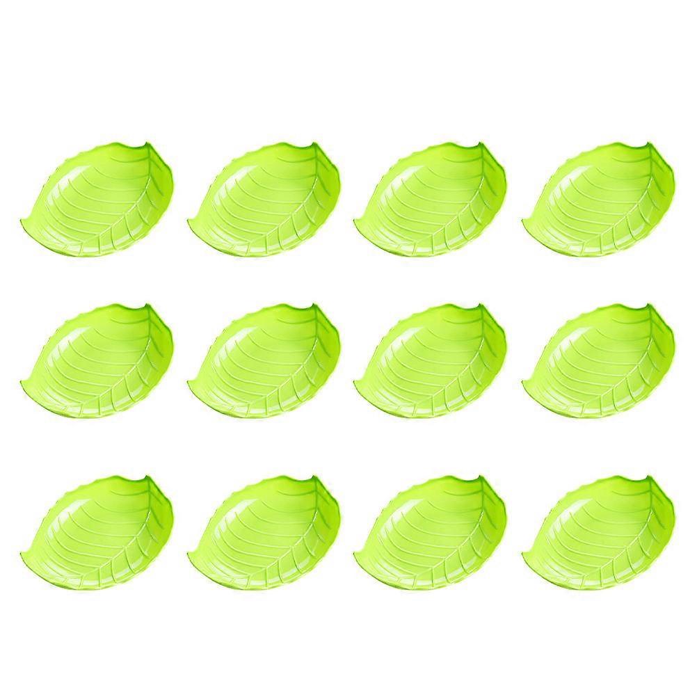 Storage Tray Leaf-Shaped for Food Serving with 36Pcs