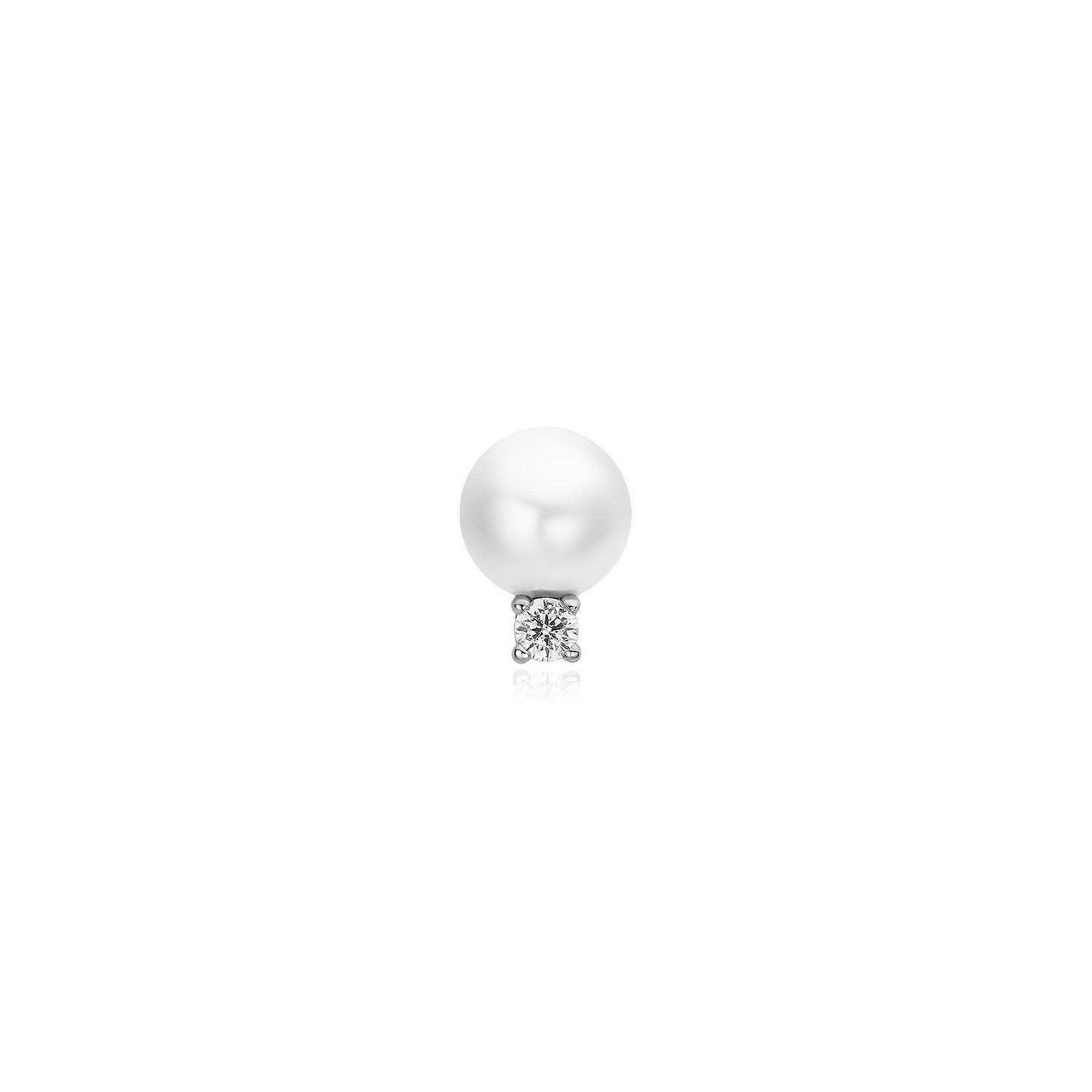 Ania Haie Silver Shell Pearl with Accent Barbell Single