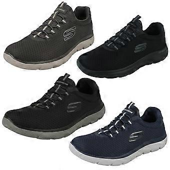 Mens Skechers Casual Trainers Summits 52811 - Charcoal Textile - UK Size 13 - EU Size 48.5 - US Size 14