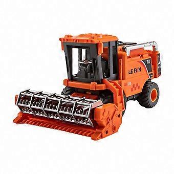 Small Farm Combine Harvester Toy with Movable Grain Head, Realistic Agricultural Machinery Playset for Boys and Girls KHMYV