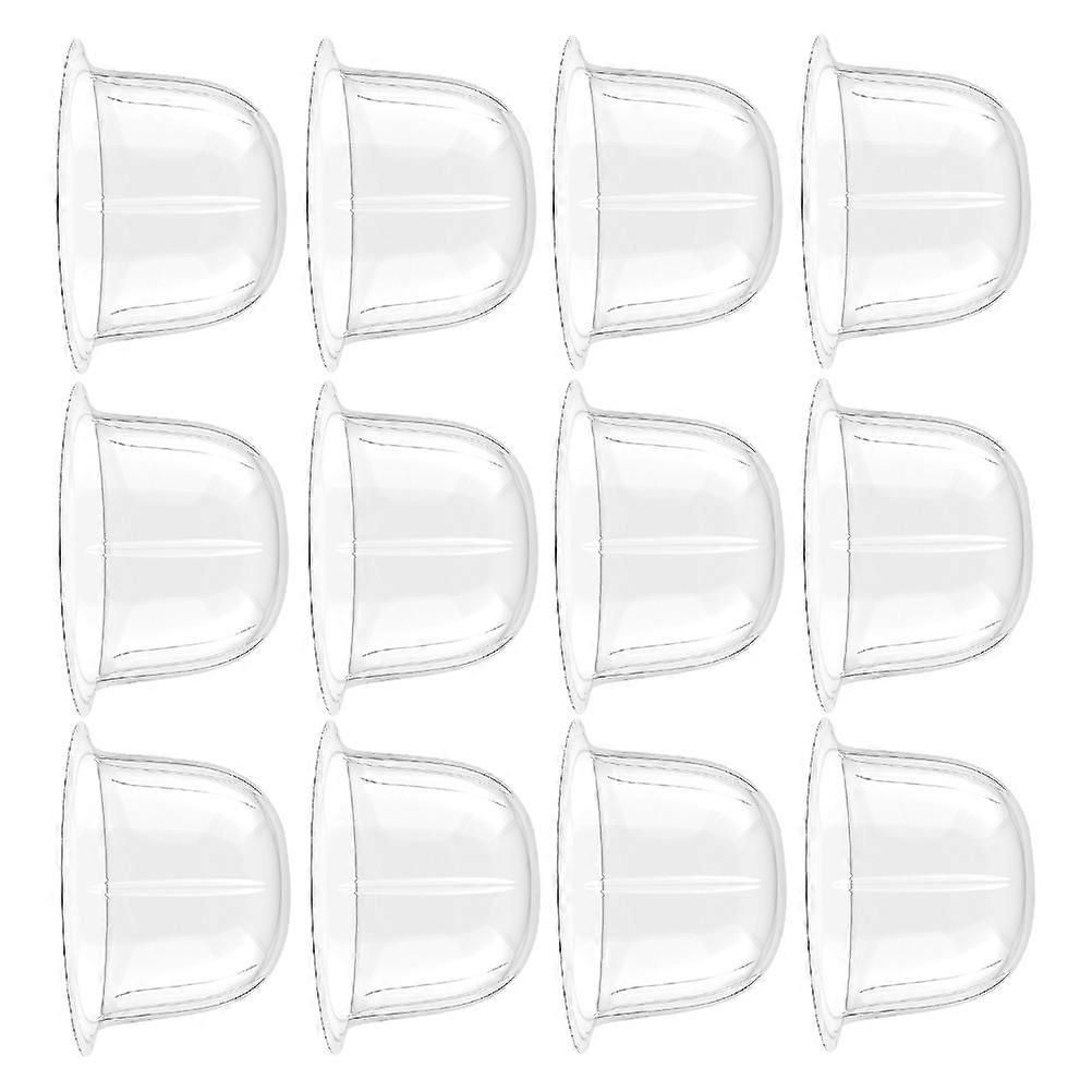 12Pcs Transparent Round Head Cap Support Stand for Baseball Caps Storage