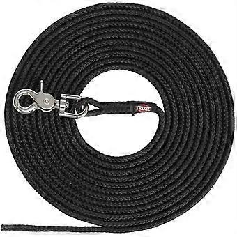 Trixie Dog Leash 5m Black Carabiner Hook