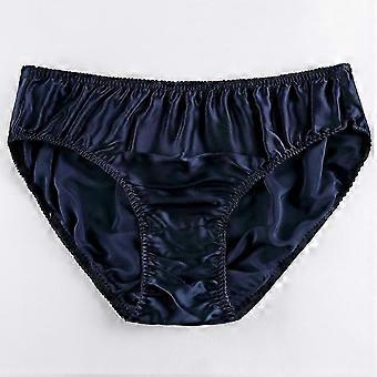 Mens Silk Panties Pure Silk Underwear 100% Mulberry Stretch Waist Basic Briefs Soft S-3xl