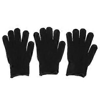 3pcs Practical Heat Resistant Glove Professional Hair Curler Heat Proof Glove