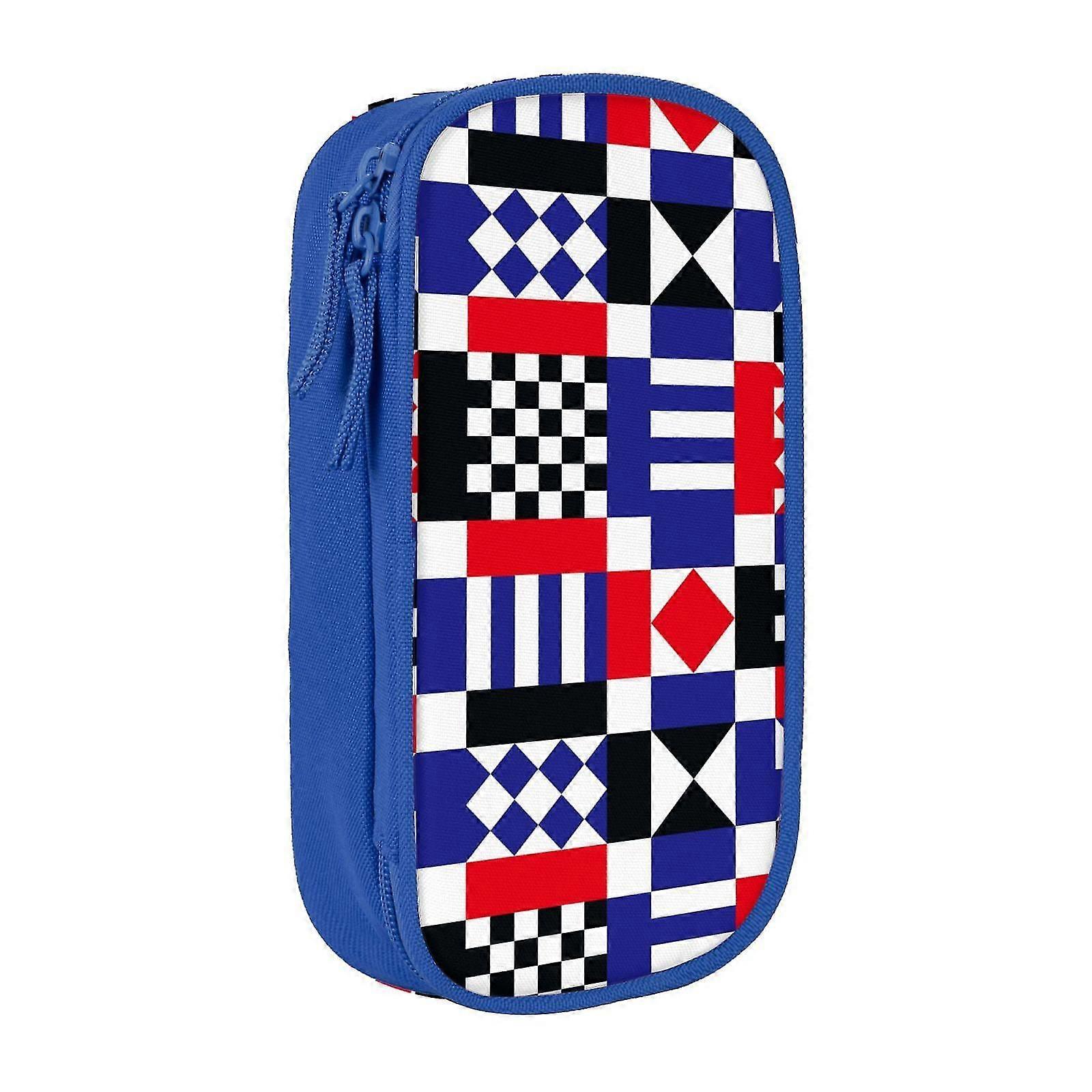 j2555 Large Storage Pencil Case, Vector Geometric Pattern fg2555