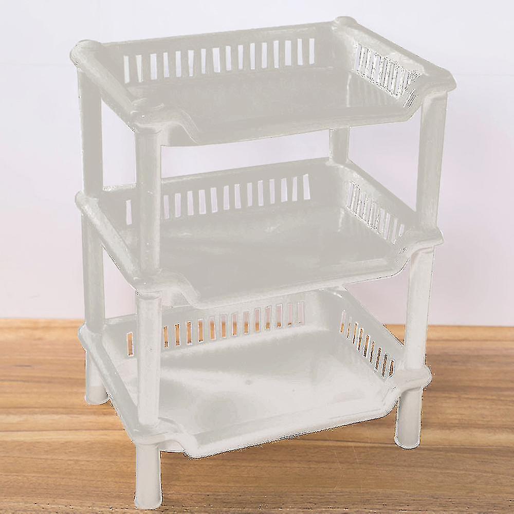 3 Tier Plastic Corner Organizer Bathroom Caddy Shelf Kitchen Storage Rack Holder