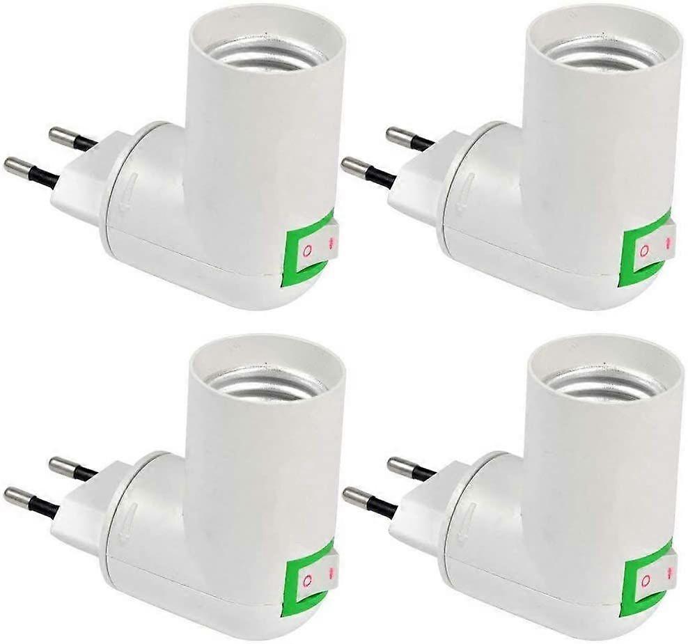 E27 Socket with Wireless Switch, Base for E27 LED Light Bulb, Plastic Socket for Quick Lighting, E27 Spotlight for Wall Lamp, Indoor Kitchen Lamp, Set
