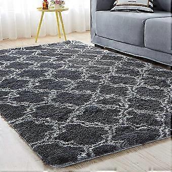 Home Decor Carpet Long Shaggy Carpet Non Slip Carpet For Living Room Bedroom Sofa Floor Mat Super Soft Do Not Remove Hair(grey Lantern,4 0 *60cm)
