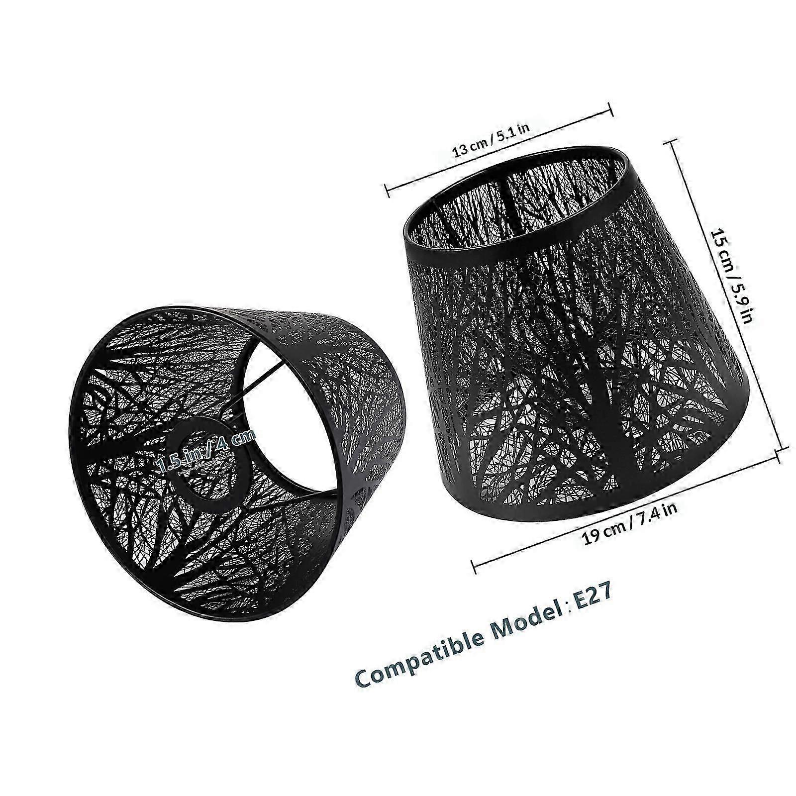 Tree Shadow Iron Art Lampshade for Table Light