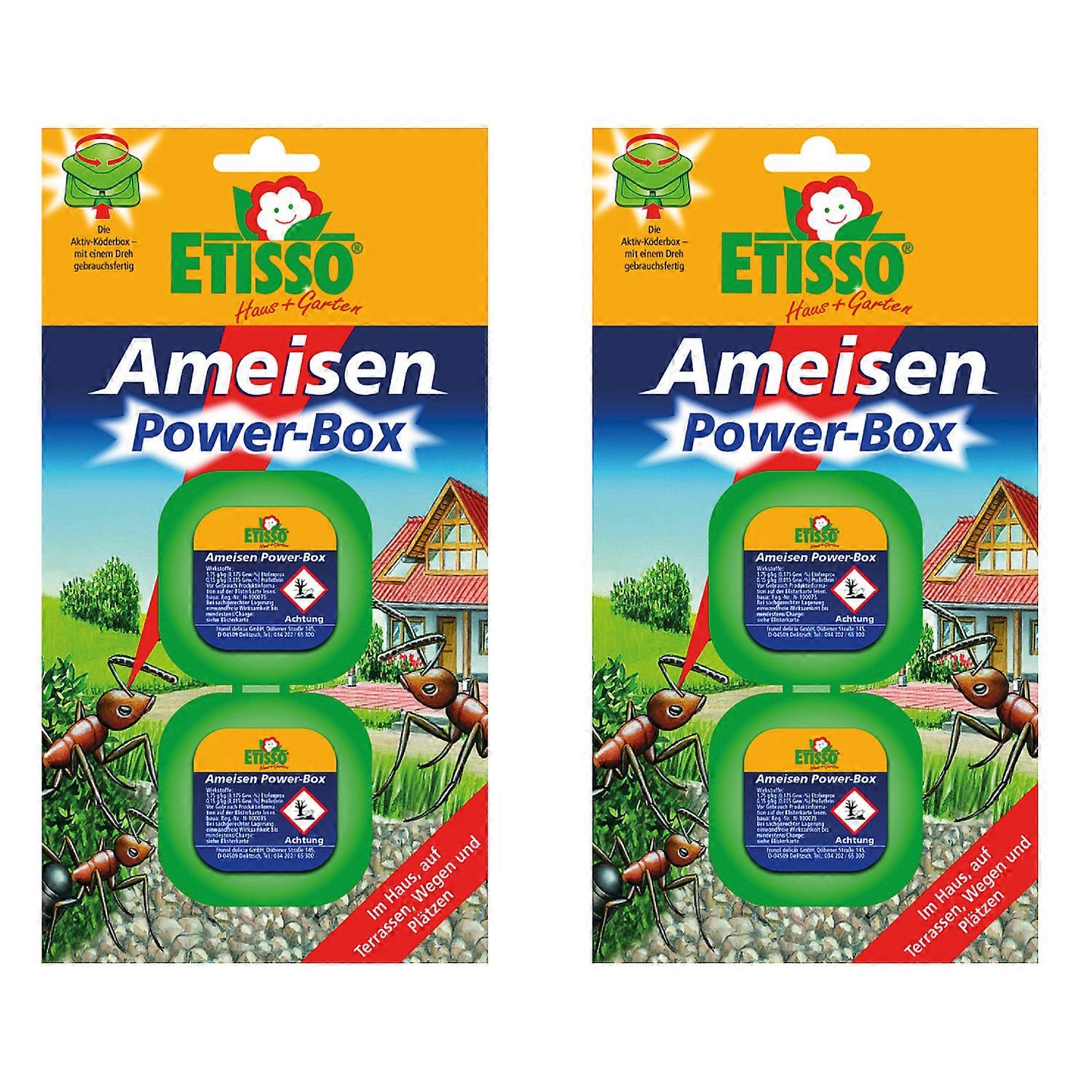 2 x ETISSO® Ameisen Power-Box (Köderbox), 2 Stück