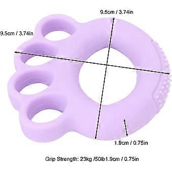 50lb Hand Grip Strengthen Ring, Silicone Finger Exercise Ring, 4 Finger Holes Grip Exerciser, Relieve Wrist Pain,Great for Rock Climber Finger Rehabil