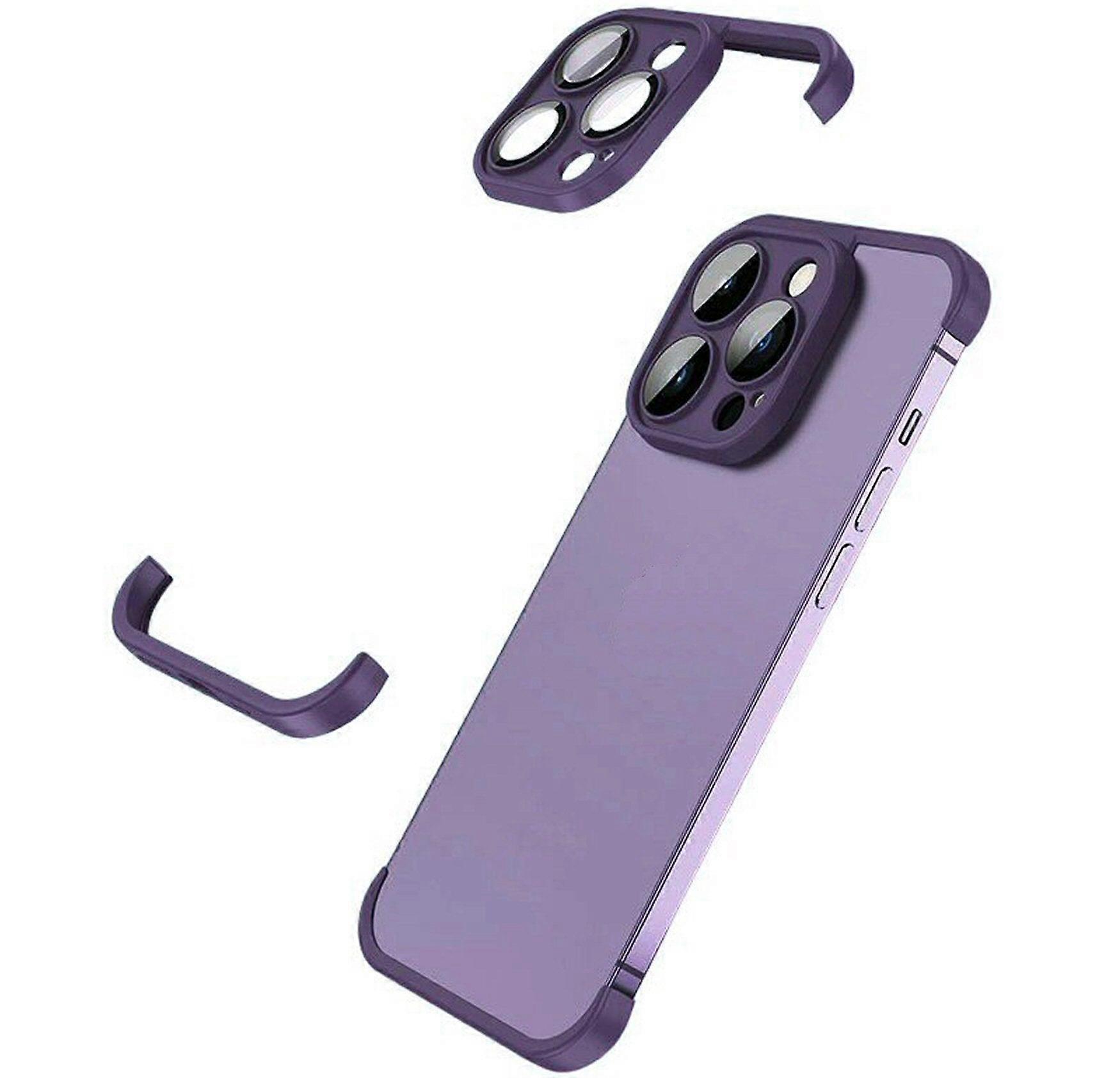 Corner Pad Protection For iPhone 14 Plus in Purple