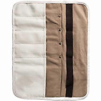 Portable Tableware Bag Lightweight for Storage 1Pcs White Cotton Material
