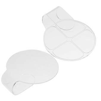 2 stk Makeup Plate Håndholdt Makeup Mikseplater Makeup Blending Tray Kosmetiske paller