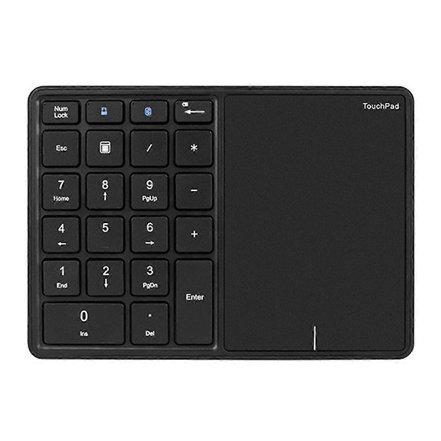 Bluetooth Numeric Keyboard with Touchpad Rechargeable USB Wireless Numeric Keyboard for Android, , I