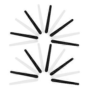 20pcs 10.8cm Makeup Frosted Tip Spatula Cosmetic Mask Spatula for Mixing and Sampling Facial Mask (White and Black)