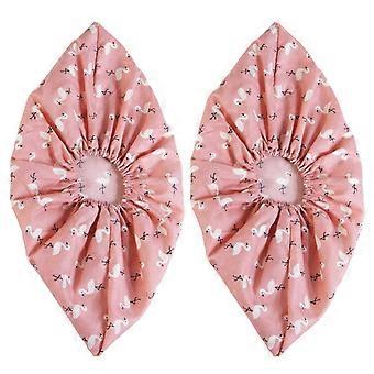 Waterproof Shoe Covers for Rain Women Pink Reusable Durable Boot Protectors with Elastic Fit