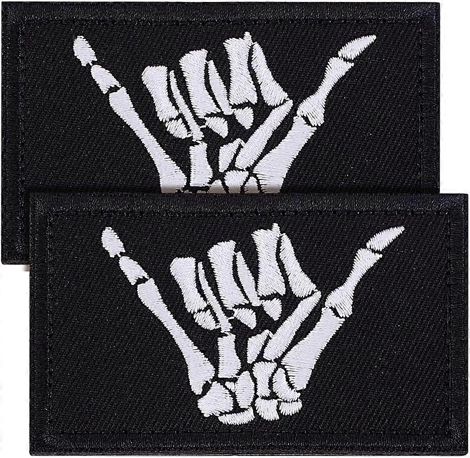 Luminous Nylon Hook and Loop Tapes Rectangle with Gesture Black 51x82x4mm