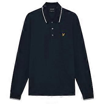 Lyle & Scott Mens Big & Tall Tipped Long Sleeve Polo Shirt