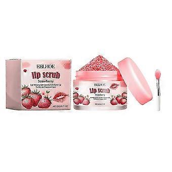 Moisturizing Lip Scrub with Strawberry Scent  Exfoliates, Hydrates & Smooths for Plump, Flake-Free Lips