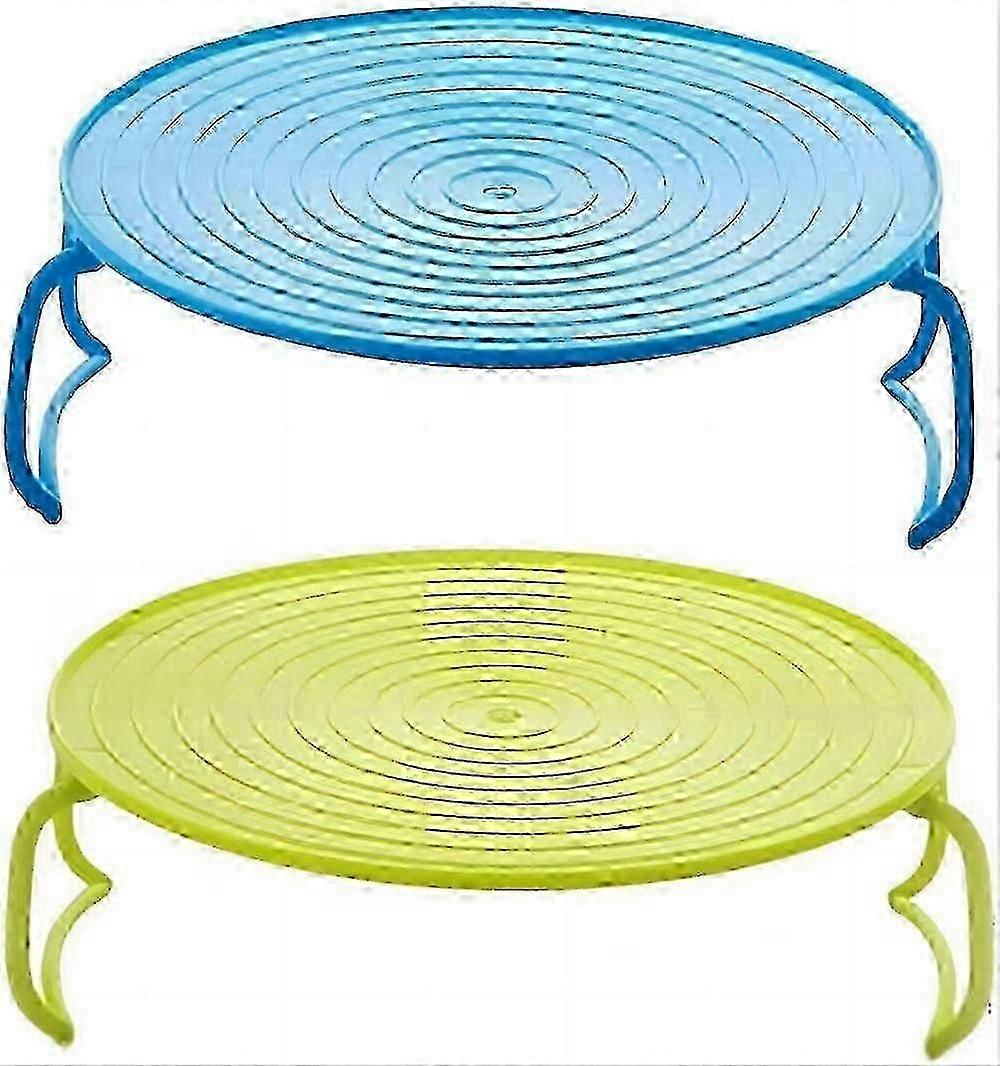 Microwave steaming rack and stacker - 2 pcs folding tray compatible with kitchen QG
