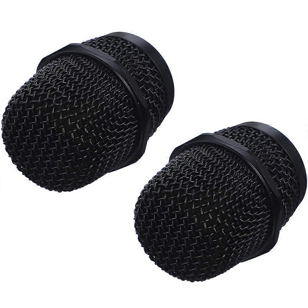 Wireless Microphone Mesh Replacement Metal Grille Heads for Mic 2Pcs