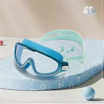 Schwimmbrille für Jugendliche, wasserdichte, beschlagfreie Gläser, hochauflösende Sicht, großer Rahmen für Pool und Tauchen