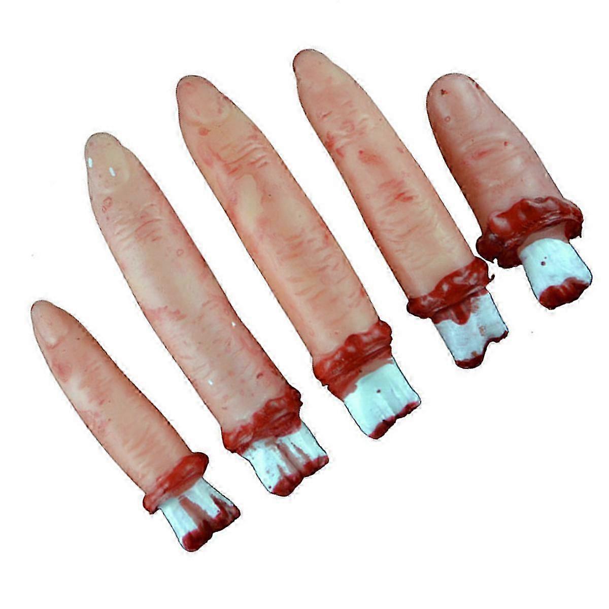 Halloween Horror Props Simulation Fingers compatible with Decorating 5Pcs Pack