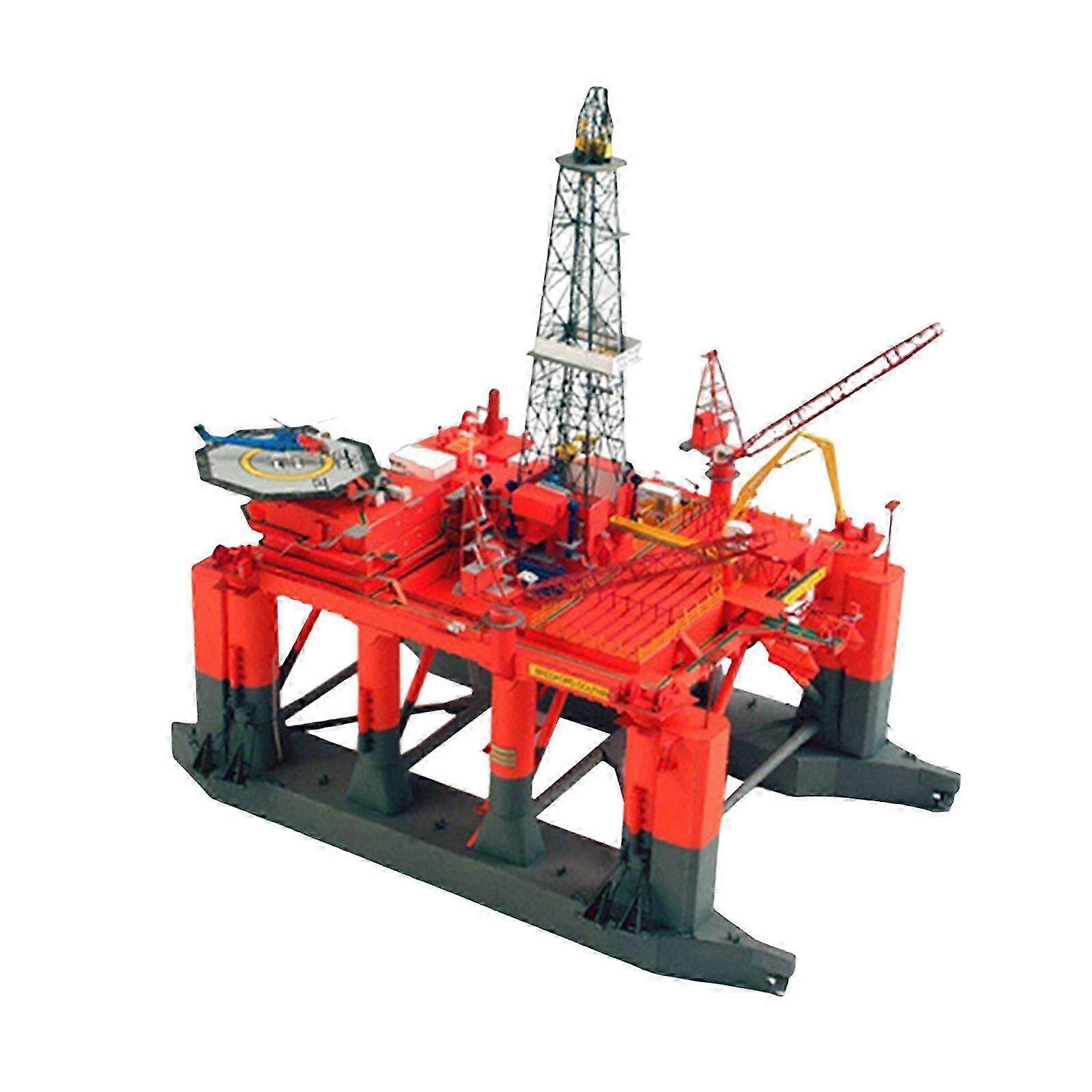 3D Papercraft Oil Rig Model Kit