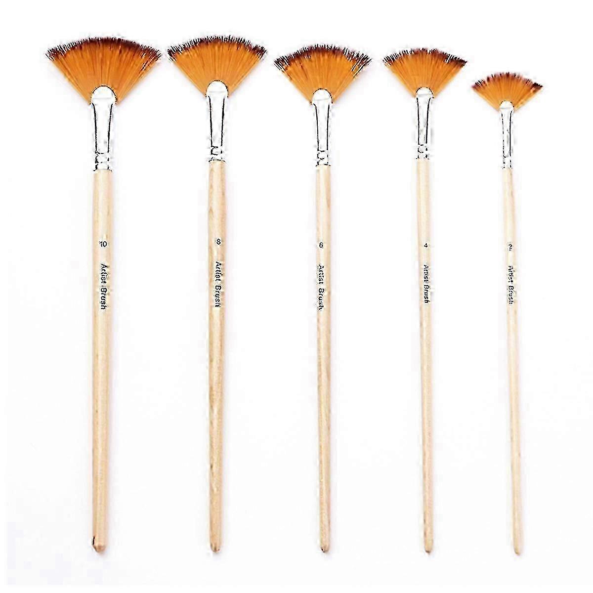 5-Piece Nylon Fan Brushes Set