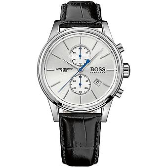 Hugo Boss Jet Chrono kvarts analog man klocka med syntetiskt läderarmband 1513282