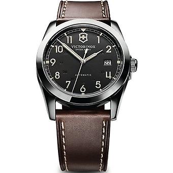 Victorinox jalka väki käsi haavan mekaaninen analoginen Miesten Watch Cowhide ranne koru V241565