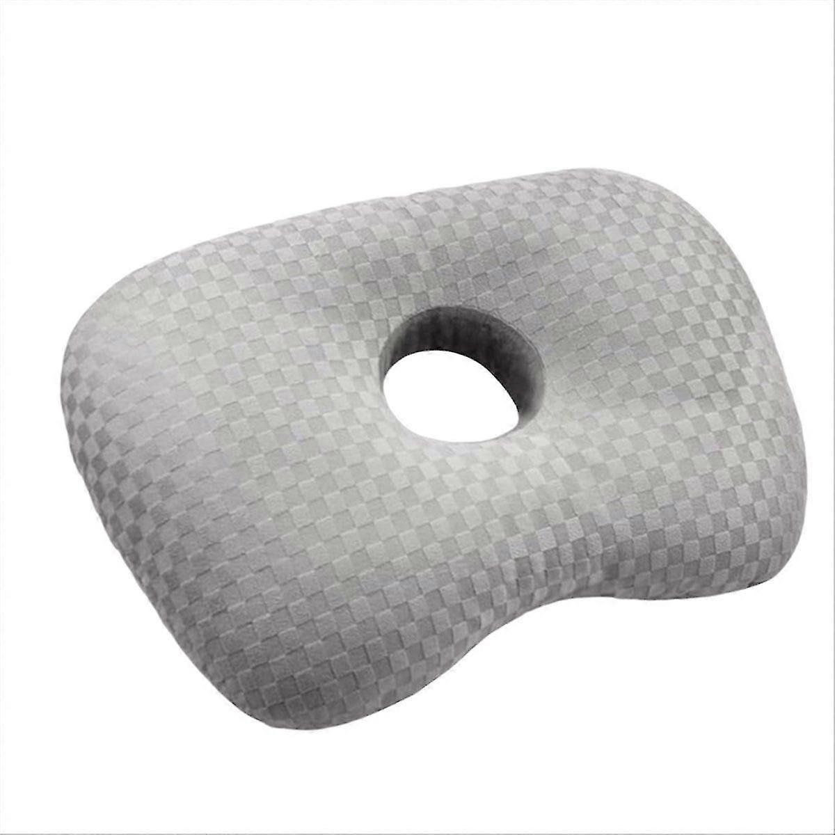 Ear-pierced pillow for side sleepers