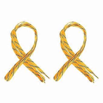 Anti-Freezing Ice Hockey Skate Laces for Sports 1 Pair Yellow Shoelaces